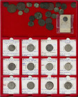 Ancient coins in lots - Roman coinage - A nice collection of Roman coins: 2 Denarii (Sept. Severus and Gordianus III, avg. VF), 11 AR Antoniniani (Gor...