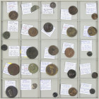 Ancient coins in lots - Roman coinage - A collection of Roman coinage of the first half of the first century: several Asses/Dupondii (Agrippa, a halve...