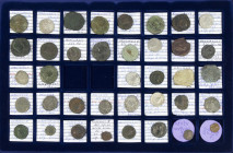 Ancient coins in lots - Roman coinage - A small collection Roman coins, some Sestertii but mostly Antoniniani and a few provincial types: Hostilianus ...