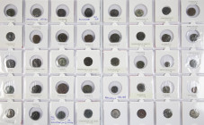 Ancient coins in lots - Roman coinage - A collection of Roman coinage: small Folles 4th century like Constantius II, Constans, Const. Gallus, Julianus...