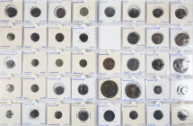 Ancient coins in lots - Roman coinage - A mixed lot Roman coinage: 2 Sestertii (Hadrianus and M. Aurelius), a few Asses (Vespasianus, Hadrianus, Traia...