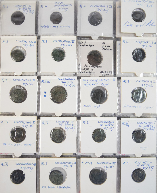 Ancient coins in lots - Roman coinage - An album filled with Roman coins: mainly...