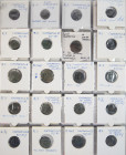 Ancient coins in lots - Roman coinage - An album filled with Roman coins: mainly 4th century small Folles like Constantius II, Constantinus I, Constan...