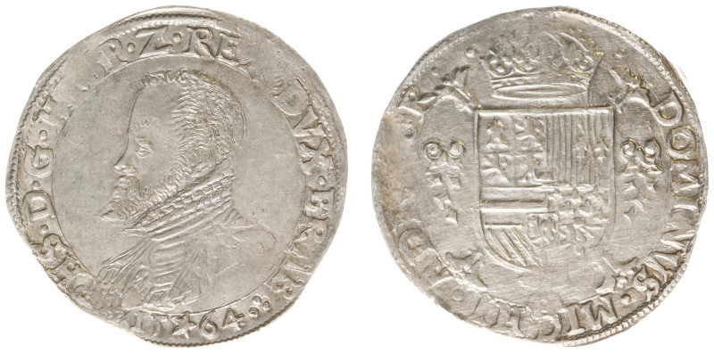 Hertogdom Brabant / Maastricht - Philips II (1555-1598) - 1/2 Philipsdaalder 156...