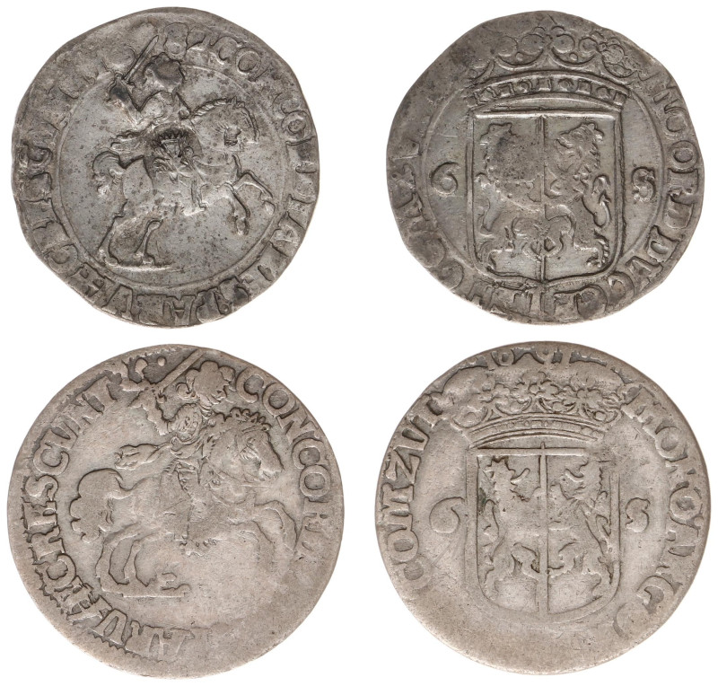 Gelderland Provincie (1581-1795) - Rijderschelling 1682 c/m bunle of arrows + 16...