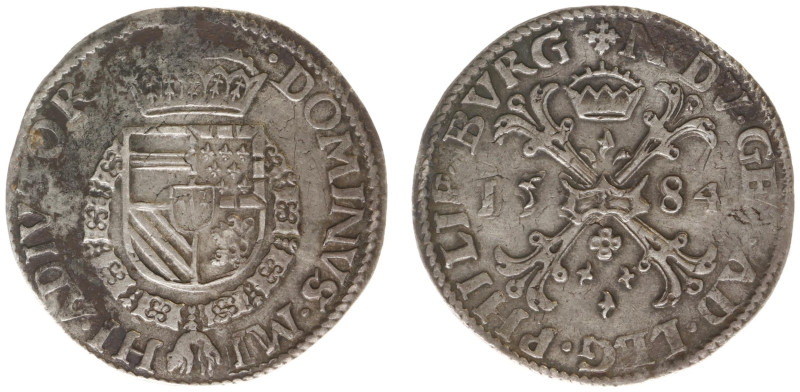 Gelderland Provincie (1581-1795) - Bourgondische Kruisrijksdaalder 1584 mm. Cros...