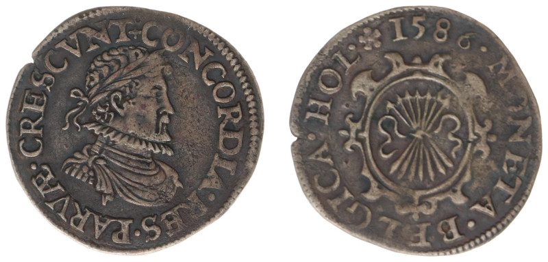 Holland Provincie (1581-1795) - 1/20 Reaal of Leicesterstoter 1586 (CNM 2.28.57 ...