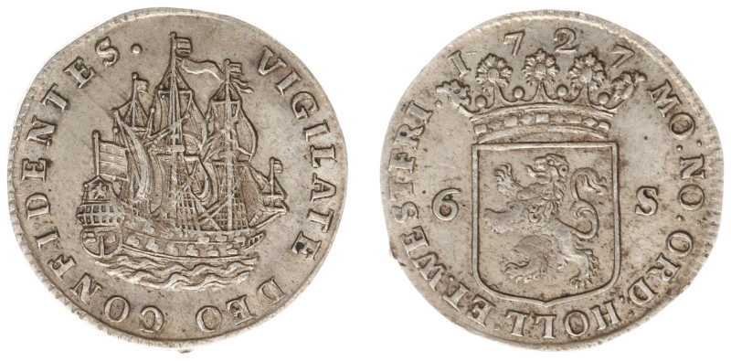 Holland Provincie (1581-1795) - Scheepjesschelling 1727 (V. 55.6 / HPM Ho 74 / C...