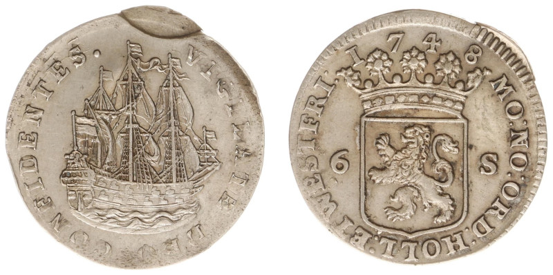 Holland Provincie (1581-1795) - Scheepjesschelling 1748 Error (V. 55.6 / CNM 2.2...