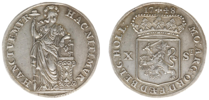 Holland Provincie (1581-1795) - X Stuiver 1748 plain edge (CNM 2.28.107 / Delm. ...