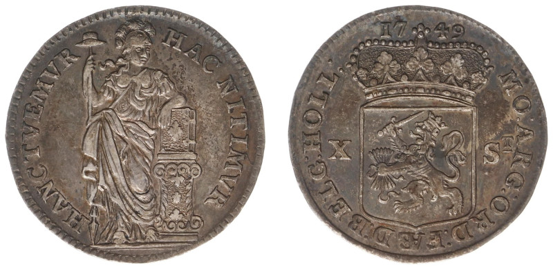 Holland Provincie (1581-1795) - X Stuiver 1749 plain edge (Delm. 1198 / CNM 2.28...