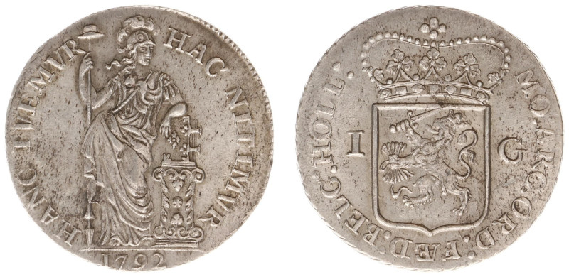 Holland Provincie (1581-1795) - 1 Gulden 1792 (CNM 2.28.104 / Delm. 1179) - XF -...