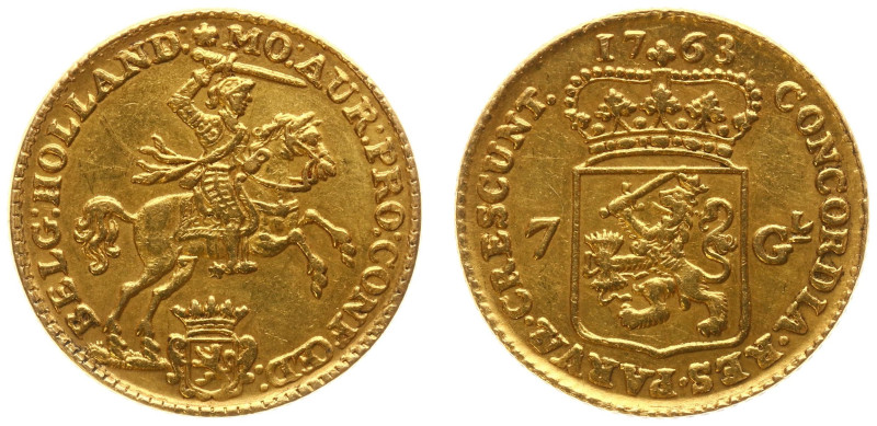 Holland Provincie (1581-1795) - 1/2 Gouden Rijder 1763 (CNM 2.28.48 / Delm. 783 ...