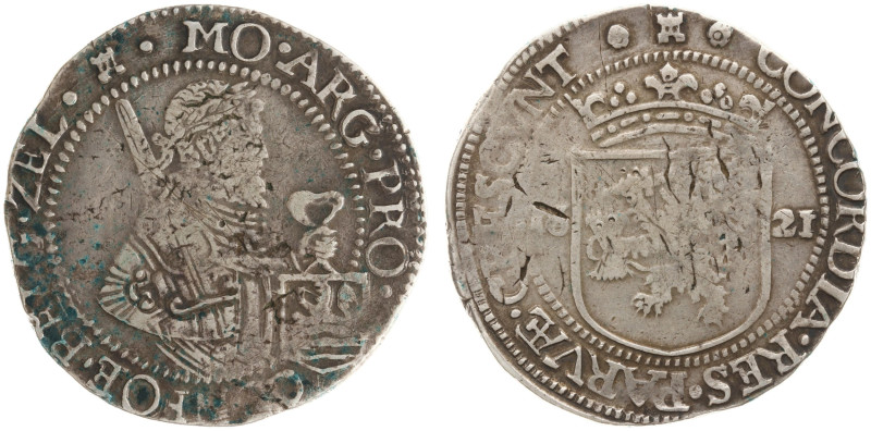 Zeeland Provincie (1580-1795) - Rijksdaalder 1621 mm. Tower (CNM 2.49.47 / Delm....