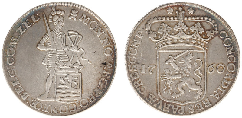 Zeeland Provincie (1580-1795) - Zilveren Dukaat 1760 (Delm. 976 / CNM 2.49.50 / ...