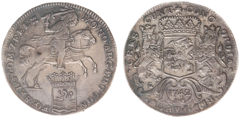 Zeeland Provincie (1580-1795) - Zilveren Rijder 1742 mm. Tower (CNM 2.49.58 / De...