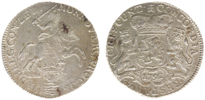 Zeeland Provincie (1580-1795) - Zilveren Rijder 1792 (Delm. 1028 / CNM 2.49.58 /...