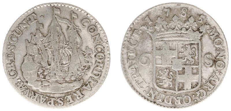 Utrecht Provincie (1581-1795) - Scheepjesschelling 1785 (V. 113.4 / CNM 2.43.137...