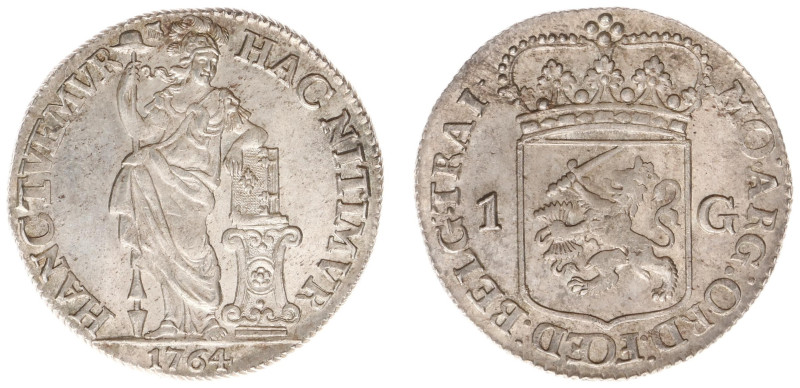 Utrecht Provincie (1581-1795) - 1 Gulden 1764 (Delm. 1182 / CNM 2.43.121) - XF/U...