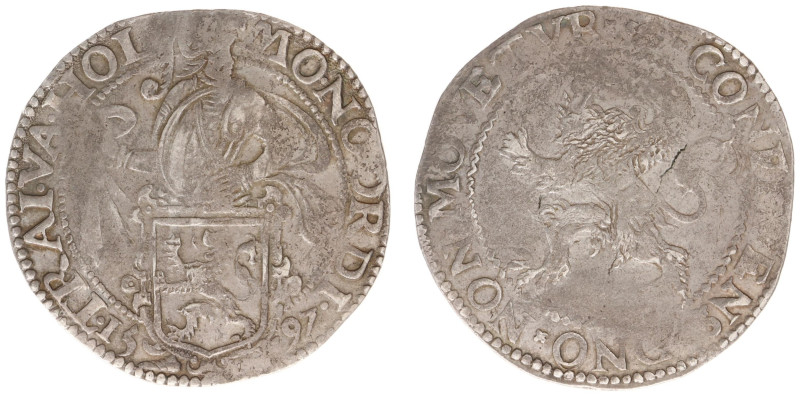 Utrecht Provincie (1581-1795) - Leeuwendaalder 1597 mm. rose (Delm. 842 / CNM 2....