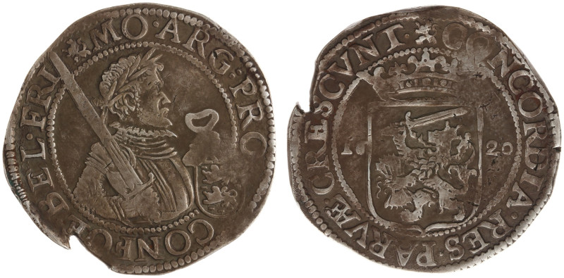 Friesland Provincie (1581-1795) - Rijksdaalder 1620 mm. Lion op Obv. and Rev. + ...