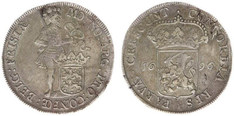 Friesland Provincie (1581-1795) - Zilveren Dukaat 1696 (Delm. 985/R2 / CNM 2.16....