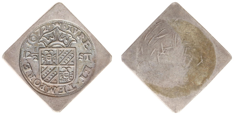 Groningen belegerd door de bisschoppen van Keulen en Münster (1672) - Siege coin...