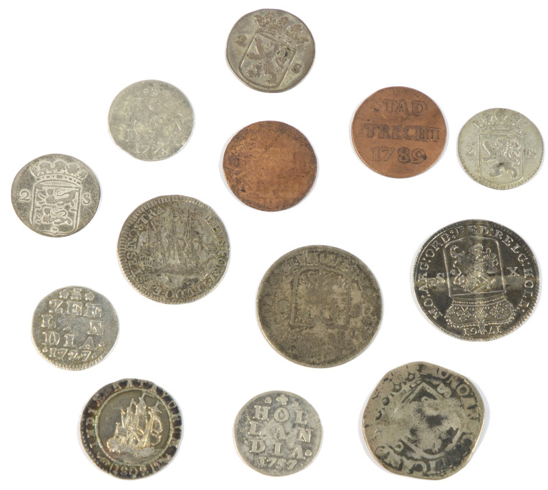 Dutch Provincial in boxes - Small box Dutch provincial coinage among which Dubbe...