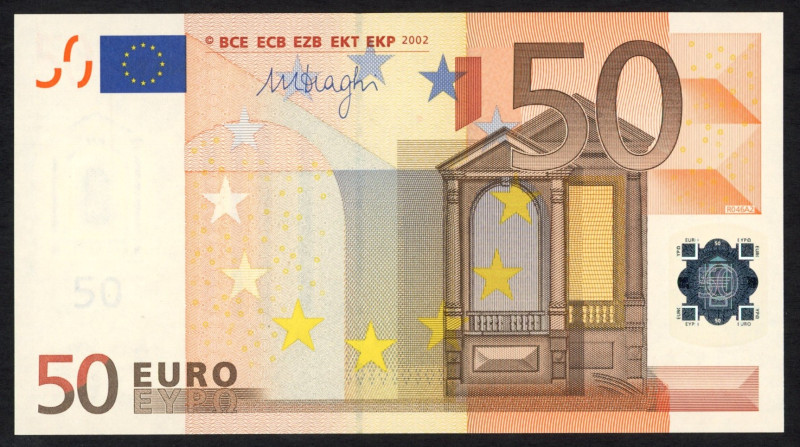 Banknotes Netherlands - 50 Euro 2002 sign. Draghi (2011-2019) printer R046A2 (P....