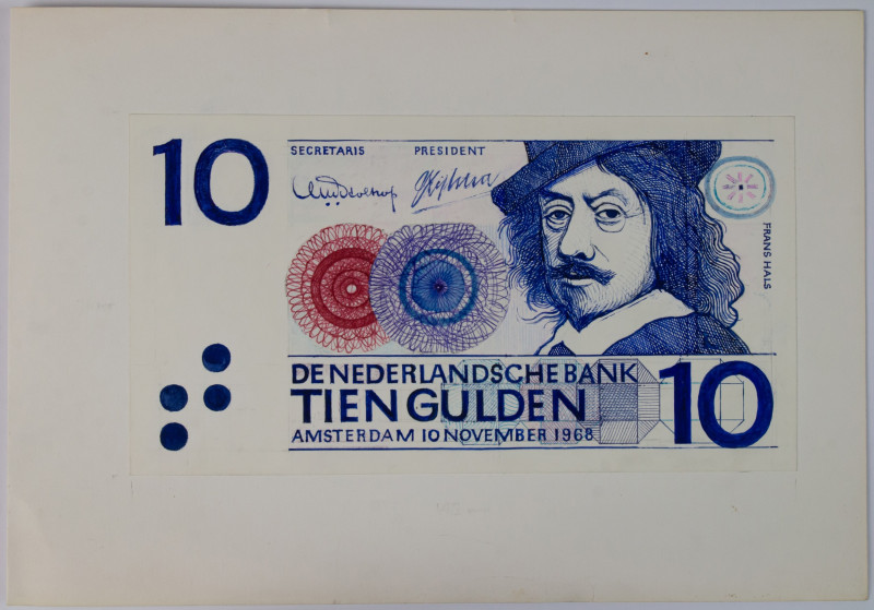 Banknotes Netherlands - The Oxenaar Archives - 10 Gulden 1968 Frans Hals - R.D.E...