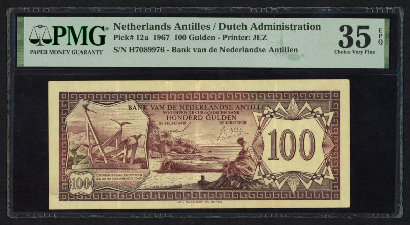 Banknotes Netherlands Oversea - Nederlandse Antillen - 100 Gulden 28.8.1967 St. ...