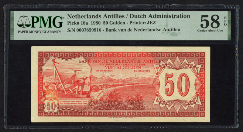 Banknotes Netherlands Oversea - Nederlandse Antillen - 50 Gulden 23.12.1980 St. ...