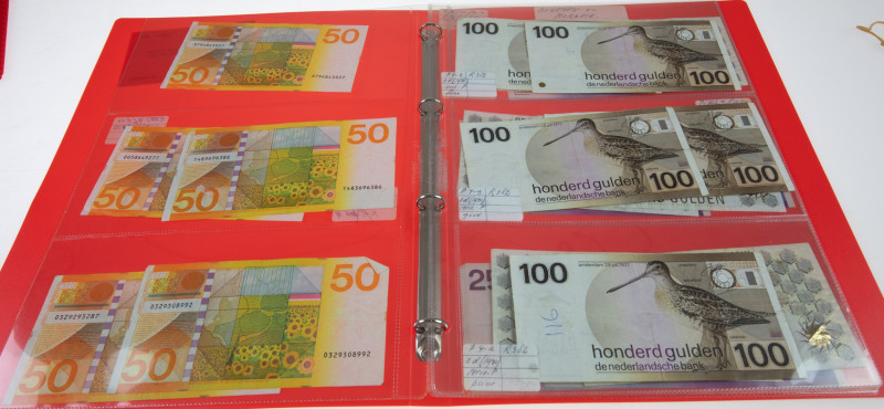 Banknotes Netherlands and Oversea in albums - Netherlands - Album banknotes Neth...