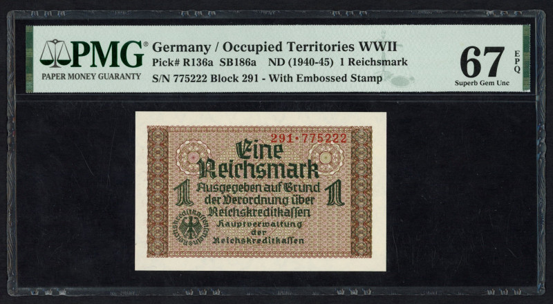 World Banknotes - Deutschland - Wehrmacht- und Besatzungsausgaben - II. Weltkrie...