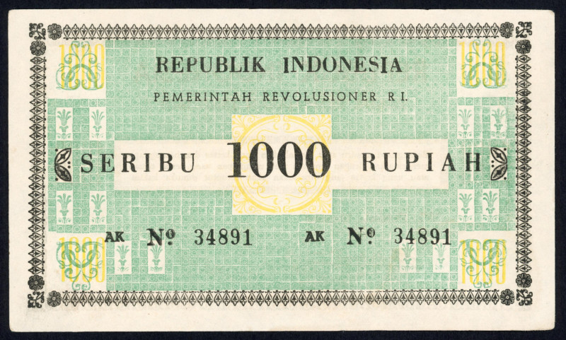 World Banknotes - Indonesia - Republic Regionals - Total Revolutionary Charter -...