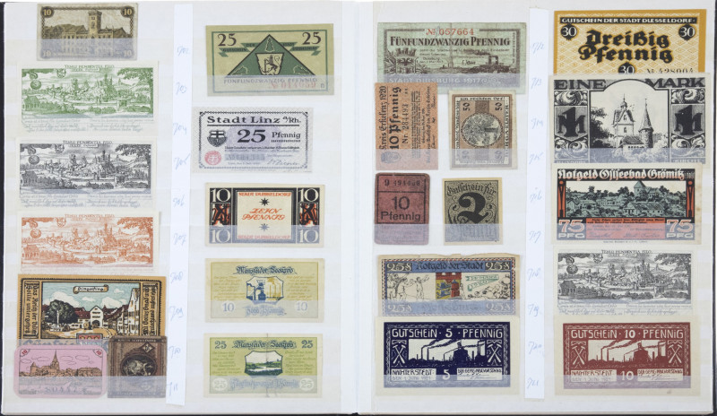 Banknotes world in albums - Germany - Emergency Notes - Album banknotes Germany ...