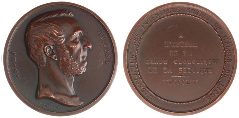 Belgium - Medals & Tokens - 1853 - Medal 'Ingénieurs de l'École de Liège à André...