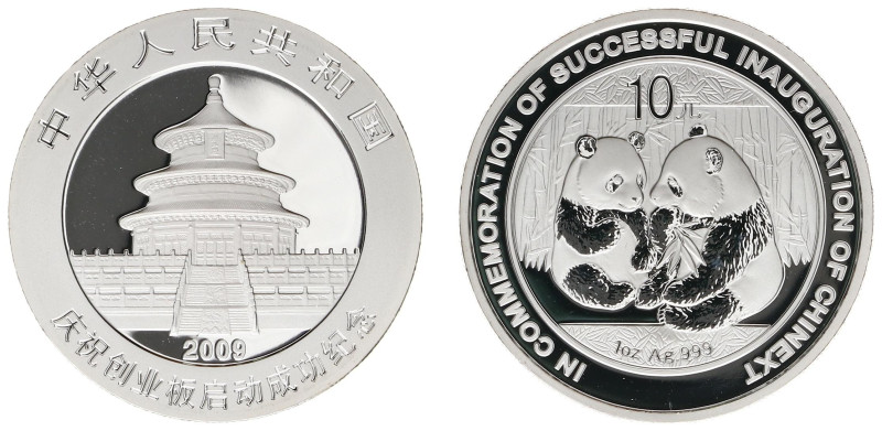 China - People's Republic - Panda - 10 Yuan 2009 - Panda, Succesful Inauguration...