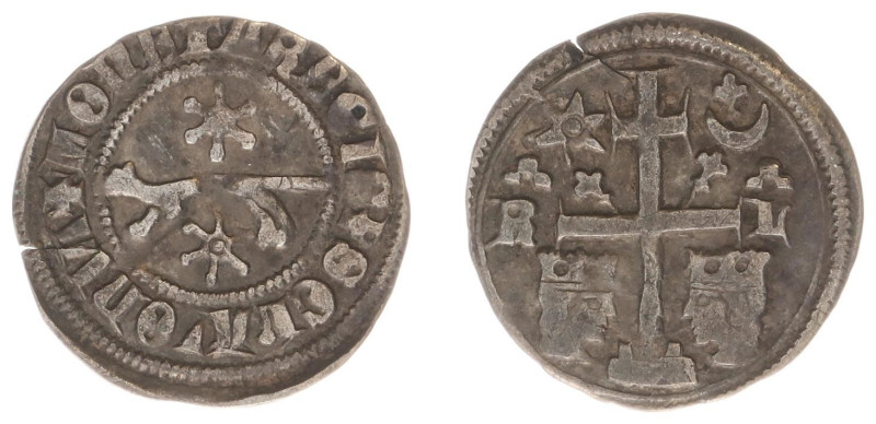 Croatia - Ladislaus IV (1272-1290) - AR Denar nd. (Dol.36, D&D11.1.2) - Obv: Mar...