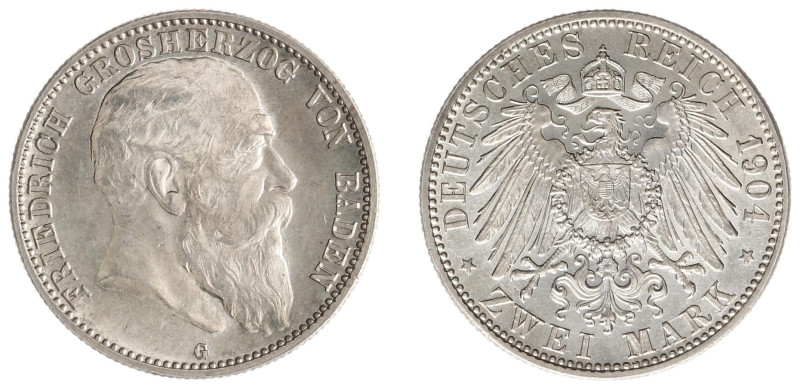 Deutschland - Reich - Baden - Friedrich I (1852-1907) - 2 Mark 1904-G (KM272, AK...