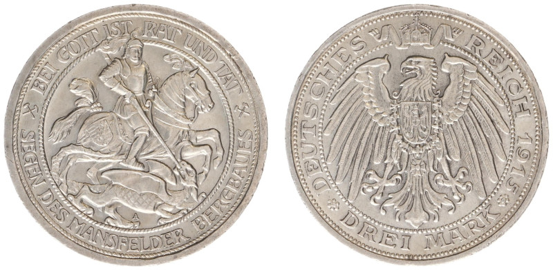 Deutschland - Reich - Preussen - Wilhelm II (1888-1918) - 3 Mark 1915-A - Centen...