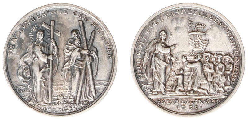 Deutschland - Medals & Tokens - 1732 - Anonimous medal 'Exodus of the Salzburg e...