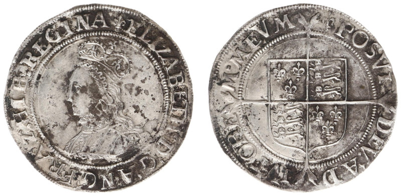 England - House of Tudor (1485-1603) - Elizabeth I (1558-1603) - Shilling nd., s...