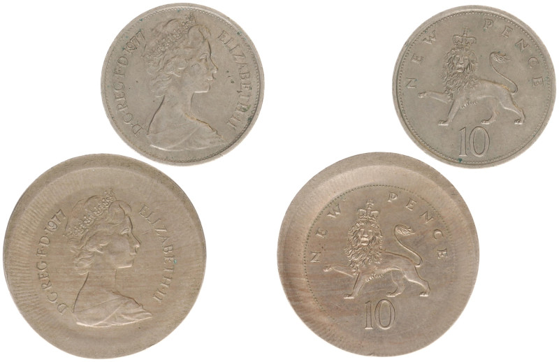 England - House of Windsor (1910- ) - Elizabeth II (1952-2022) - 10 Pence 1971 s...