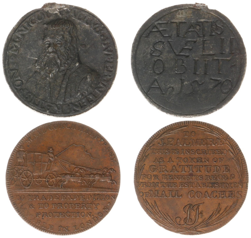 England - Medals & Tokens - Middlesex - Mail Coach Halfpenny Token 1797 (Withers...