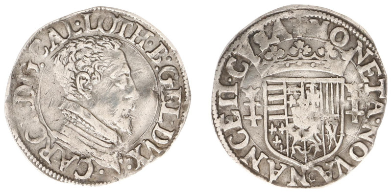 France - Lorraine - Charles III (1545-1608) - Quart de Teston nd. (Boud.1534) - ...