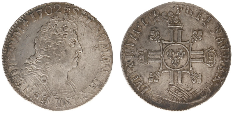 France - Royal (987-1793) - Louis XIV (1643-1715) - Ecu aux 8 L 170?, date and m...