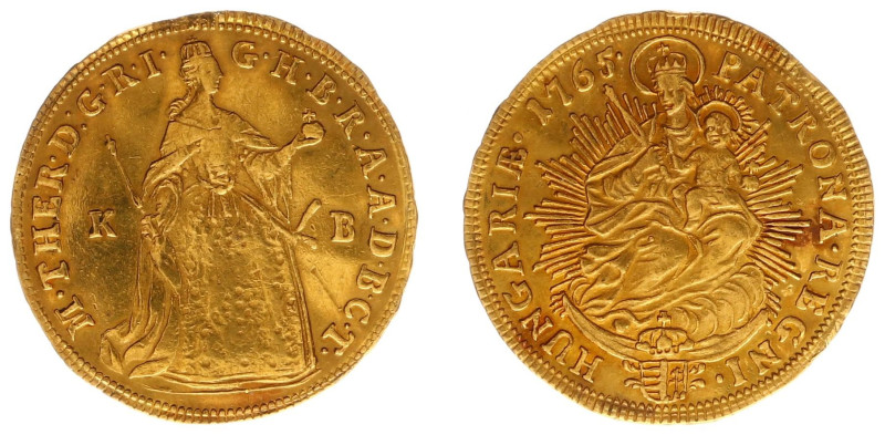 Hungary - Maria Theresia (1740-1780) - Ducat 1765-KB (KM329.2, Husz.1652, Her..2...