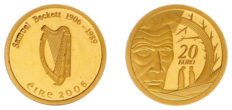 Ireland - Republic (1937- ) - 20 Euro 2006 - Samuel Beckett (KM46, Fr.4) - Obv: ...