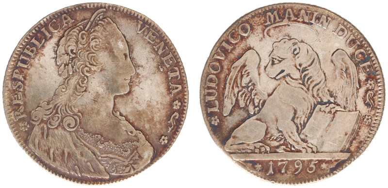 Italy - Venice - Ludovico Manin (1789-1797) - Tallero per il Levante 1795 (KM747...